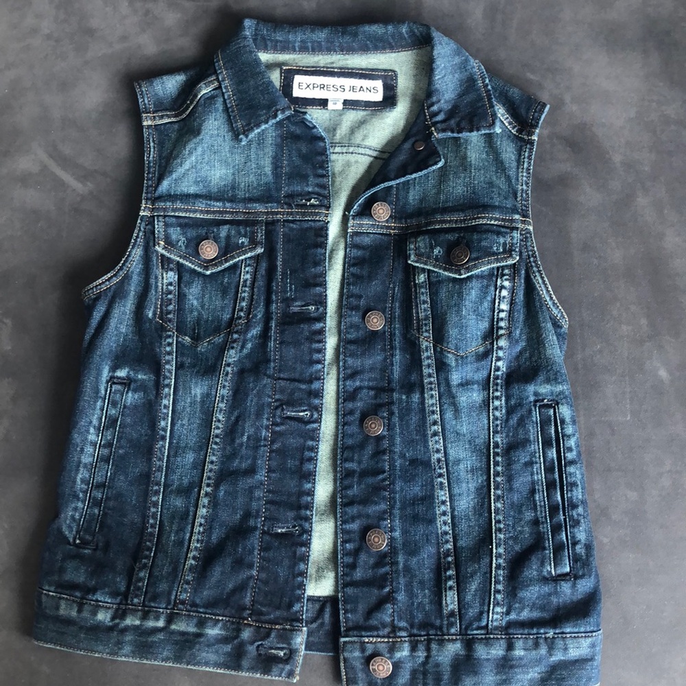 XS denim vest
